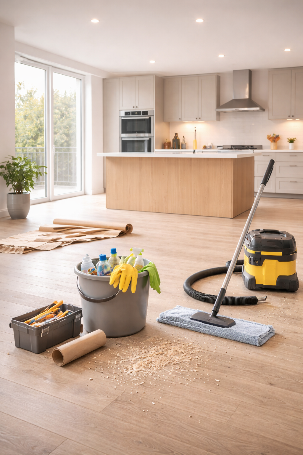 Post construction cleaning